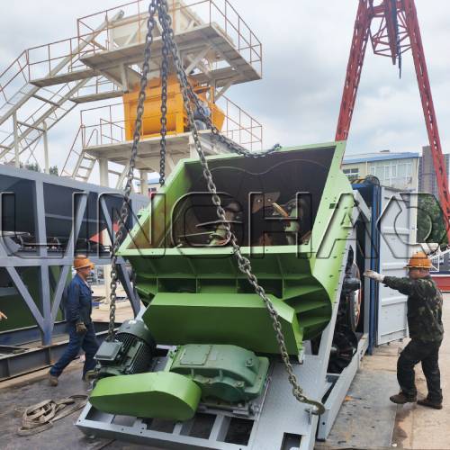 Trailer-mounted design of YHZS25 mobile batching plant